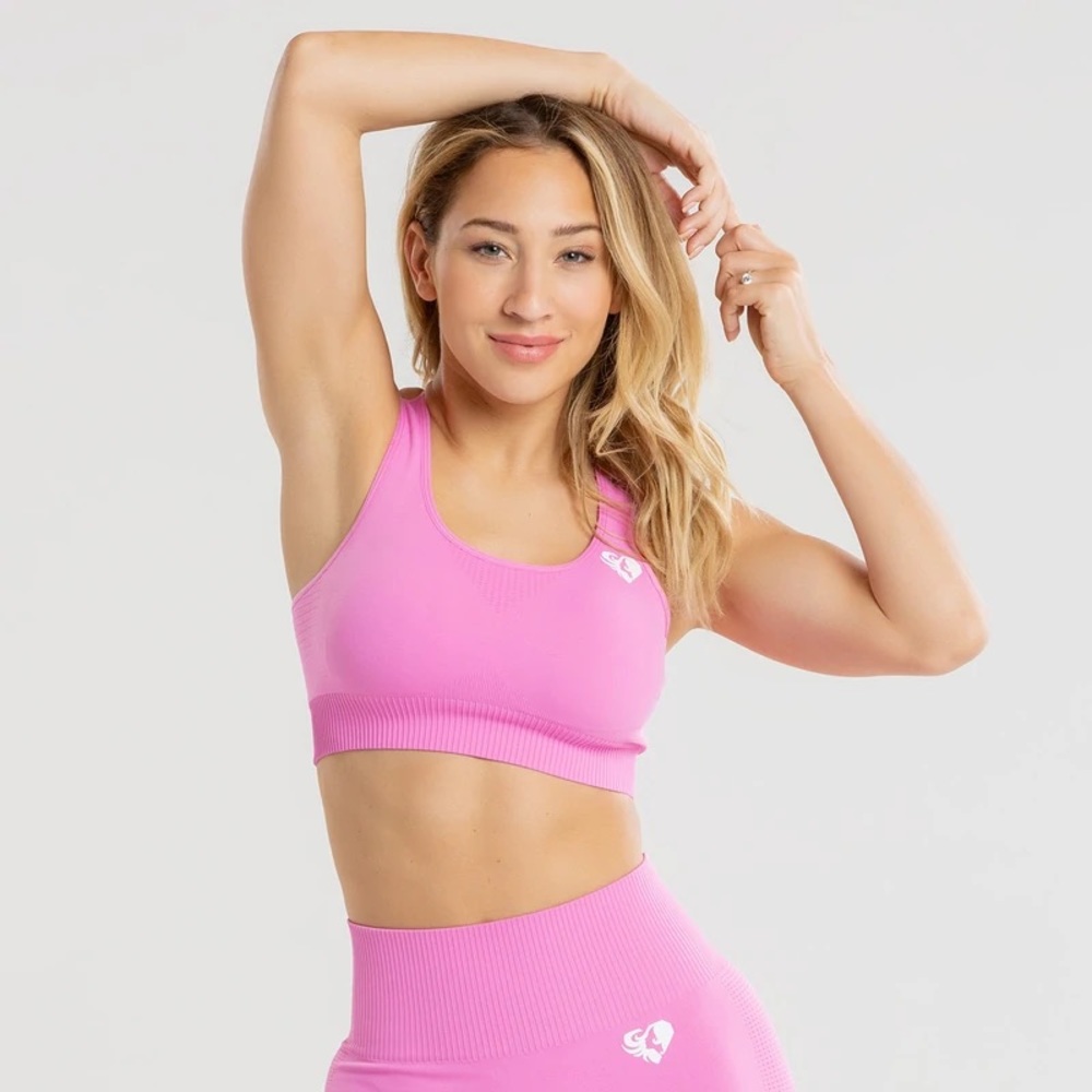 women’s best power seamless sports bra in pink